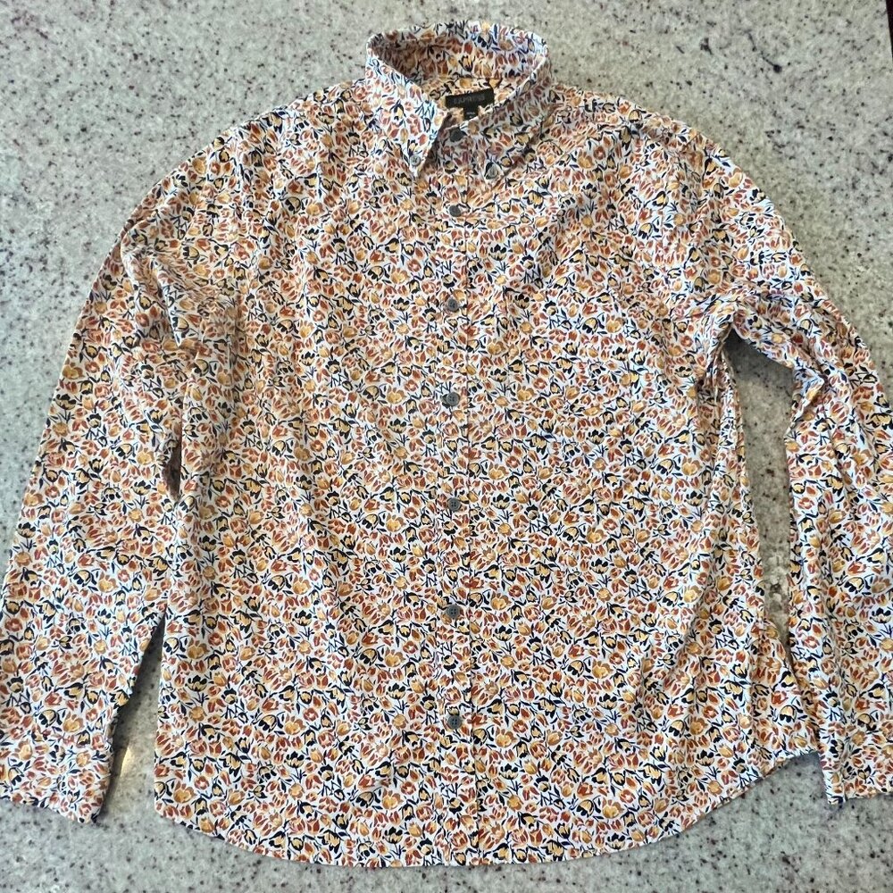 Express Men's Floral Long Sleeve Button-Down
